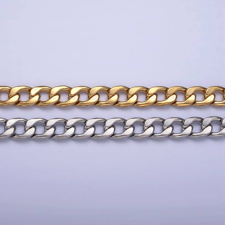 Aim Eternal - Wholesale Link & Chain Necklace - 23.5" Stainless steel Miami Cuban Curb Chain Necklace3