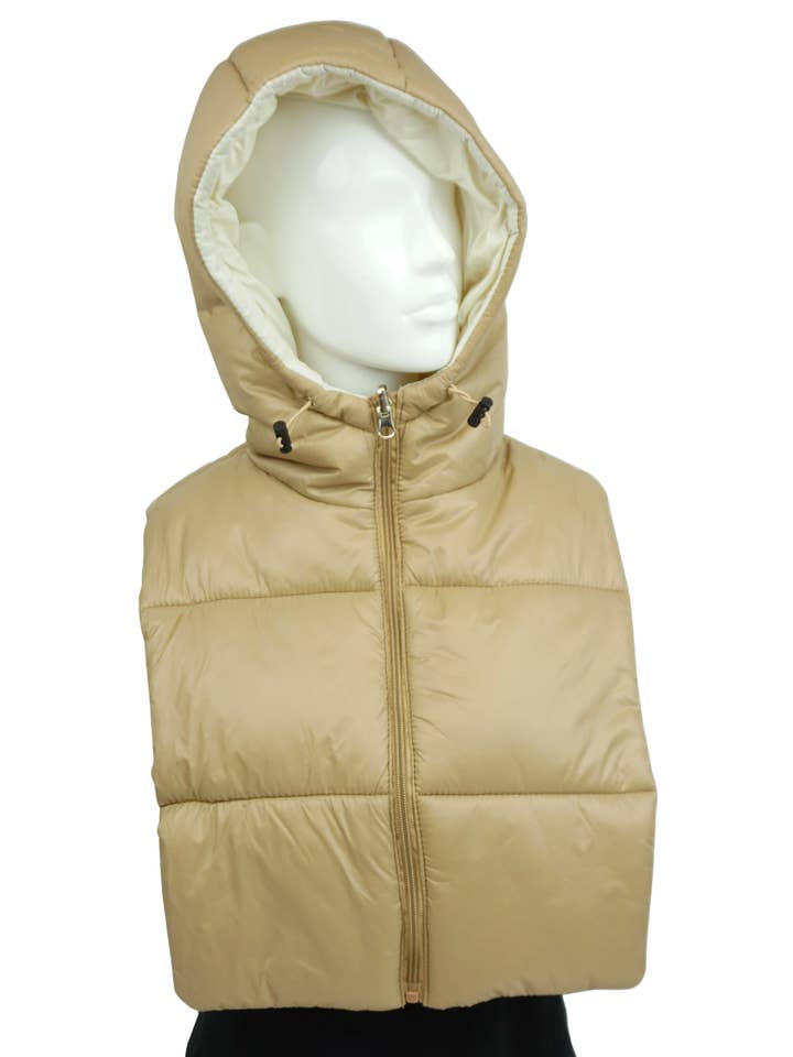 Anais - Wholesale Outerwear Vest - Women's - Reversible hooded balaclava GL0283
