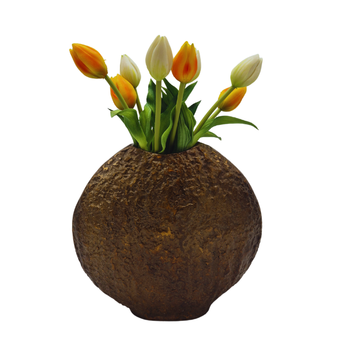 ADC Eindhoven - Wholesale Vase - Vase Bali - Antique Brass Shiny3