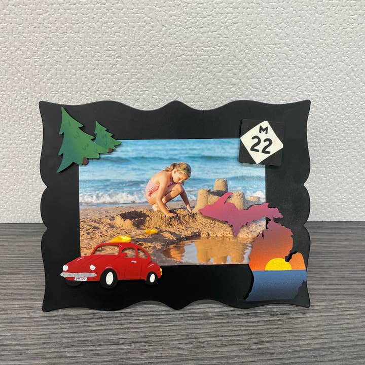 Roeda Studio - Wholesale Magnet - Beach Sunset Michigan Magnet1