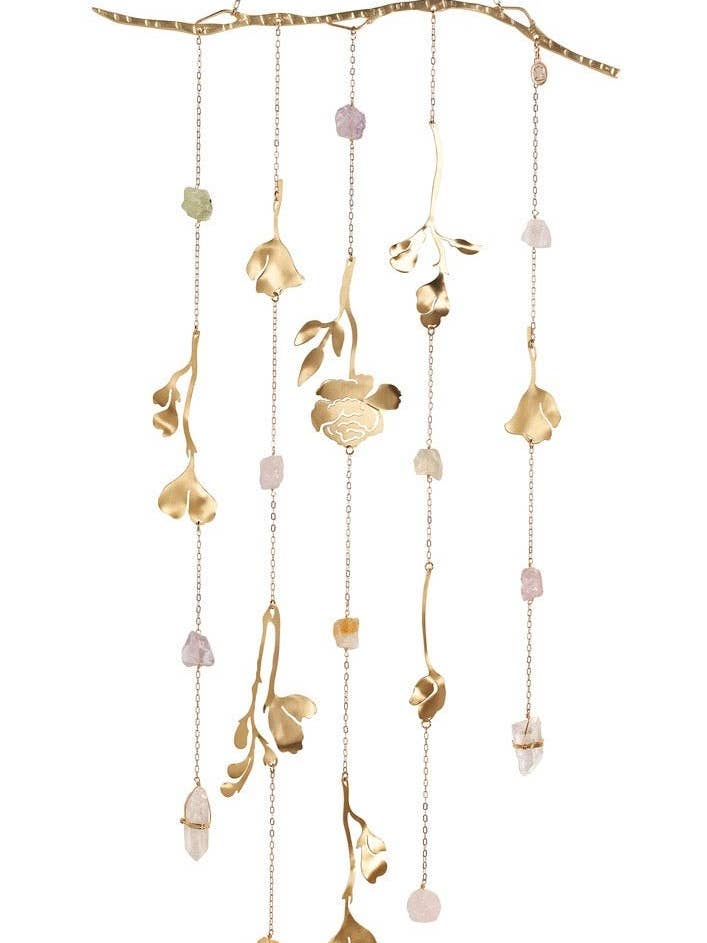 Arazzo da Parete con Cristalli Curativi e Motivi Floreali per la vendita all'ingrosso da parte di Ariana Ost