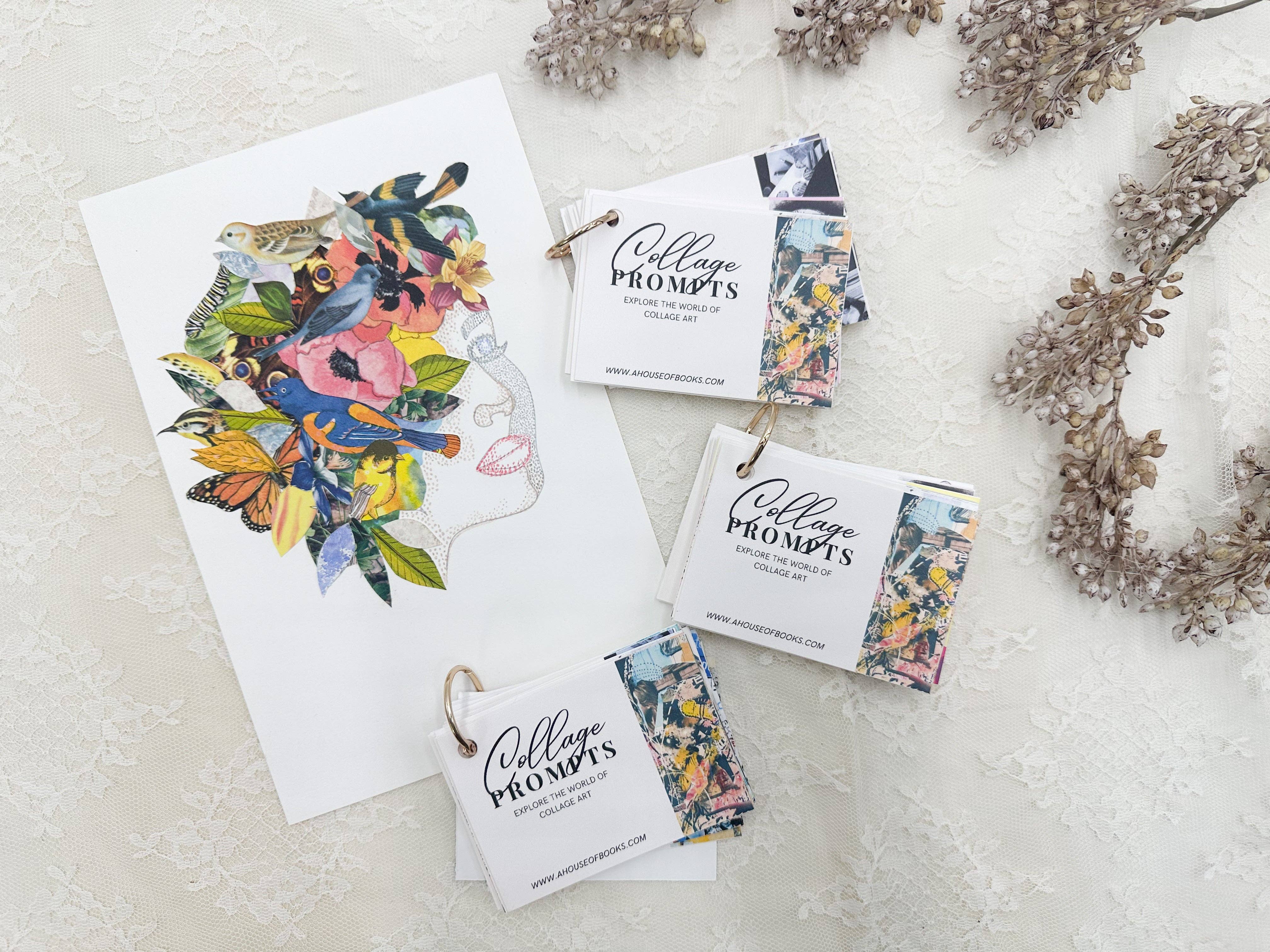 A House of Books - Wholesale Tarot Cards - Collage Prompt Deck1