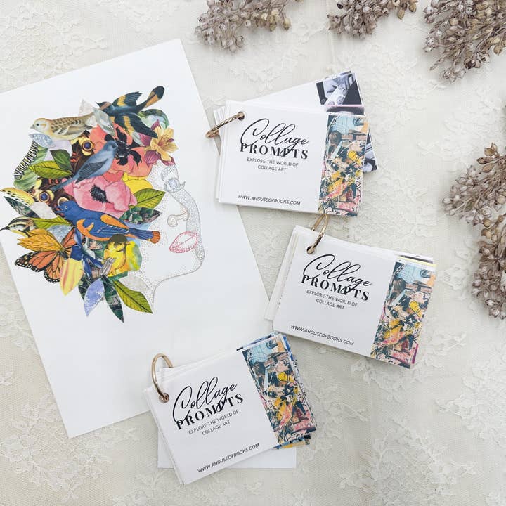 A House of Books - Wholesale Tarot Cards - Collage Prompt Deck1