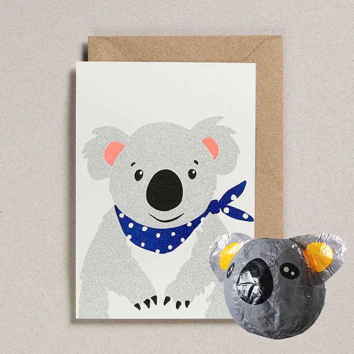 Paper Balloon Cards - Pack of 6 - Koala for wholesale by Petra Boase Ltd (US Duties Paid)