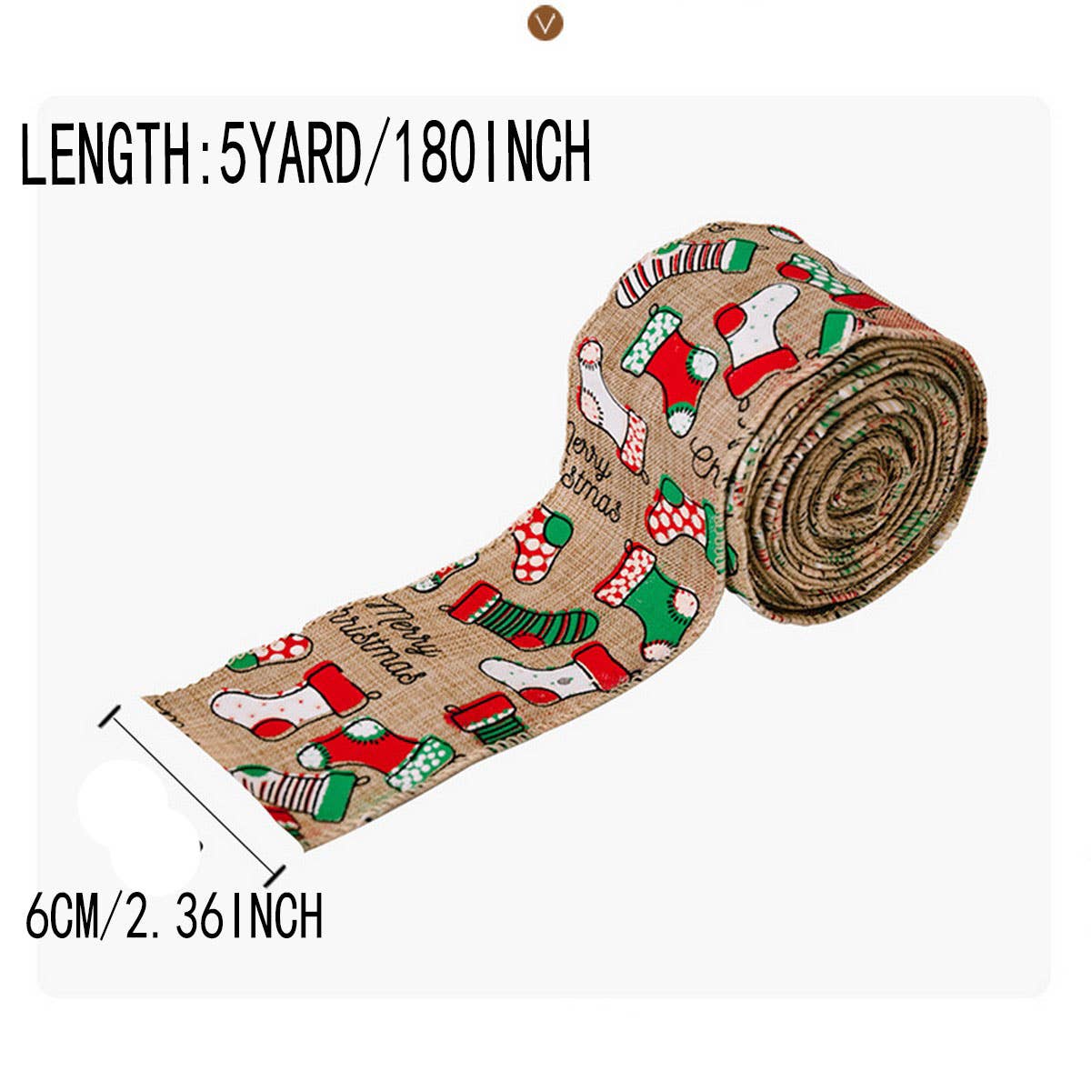 NINEXIS - Wholesale Ribbon - Gift Wrapping - CWMM10228_CARTOON CHRISTMAS BURLAP RIBBON CREATIVE TREE DECO3