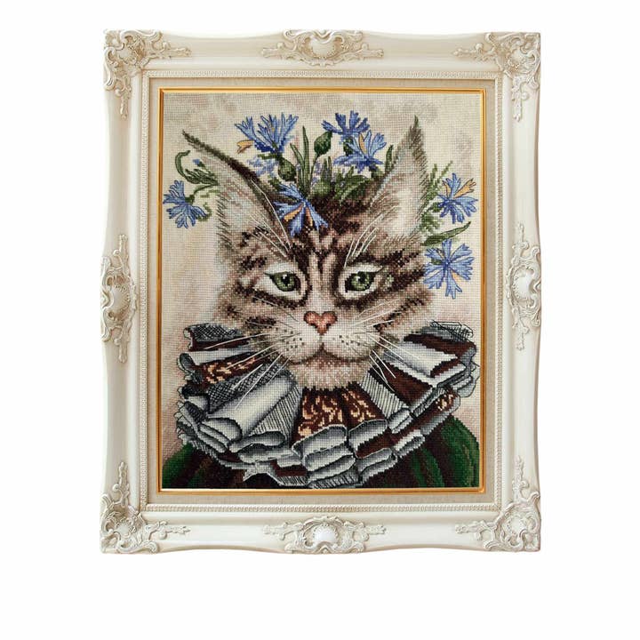 Cross Stitch Counted Kit RTO A Cat Named Cornflower M909 for wholesale by RTO&Collection D'Art (RTO Baltic OU)