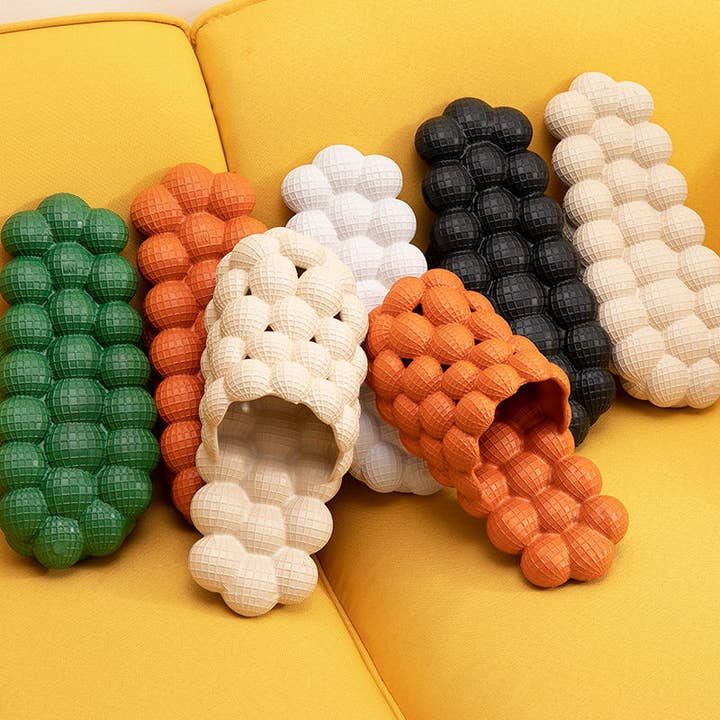 VIGOR - Wholesale Slippers - Women's - Lychee Bubble Slippers for Women Men's Beach Slides Sandals