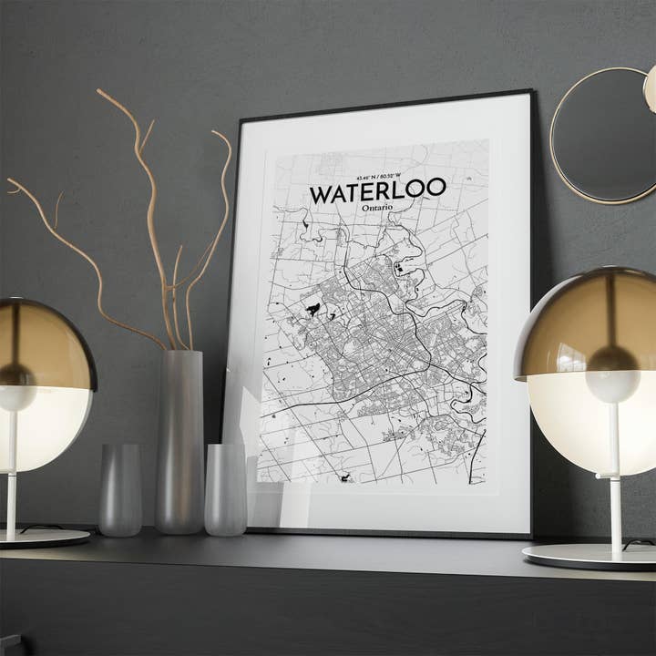 OurPoster.com - Wholesale Poster - Waterloo City Map Poster226