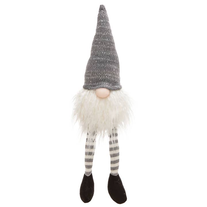 Dangle Leg Grey Hat Santa Gnome for wholesale by Bright Ideas