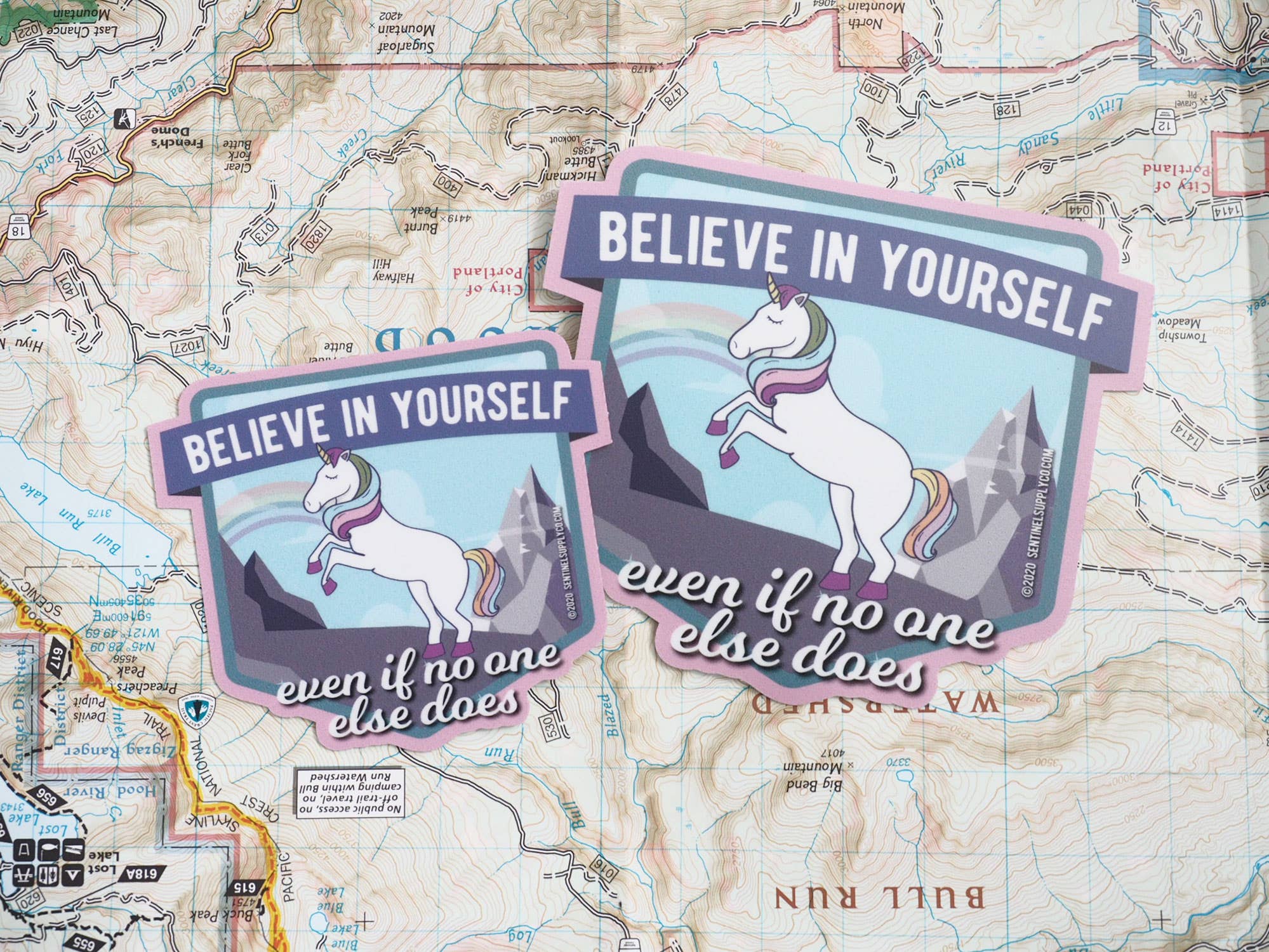 Sentinel Supply - Wholesale Sticker - Believe in Yourself Cute Rainbow Unicorn Sticker10