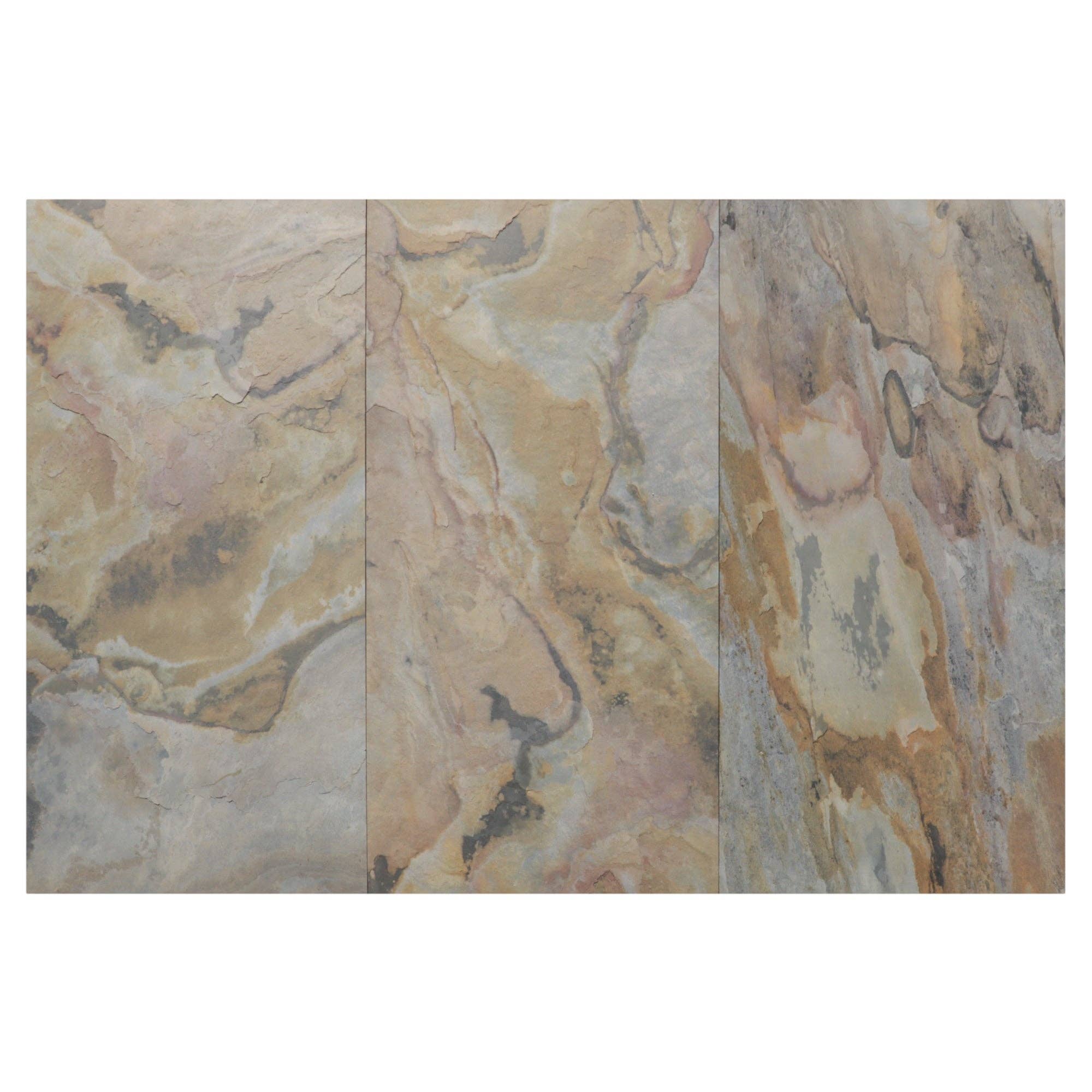 Stoneflex - Vendita all'ingrosso Mattonelle - Autunno Indiano - Fogli Sottili di Vero Pietra Adesivi [Confezione da 5]4