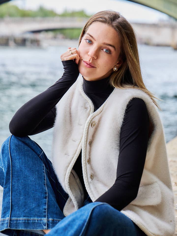 Giovanni Paris - Wholesale Fur/Faux Fur Coat - Women's - Zohra Vest1