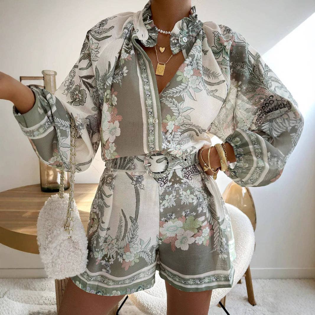 Marayn – wholesale Top & short set (NOT loungewear) – Women’s – 2025 NEW Chic Global Style Linen Sets Shorts  Shirts7