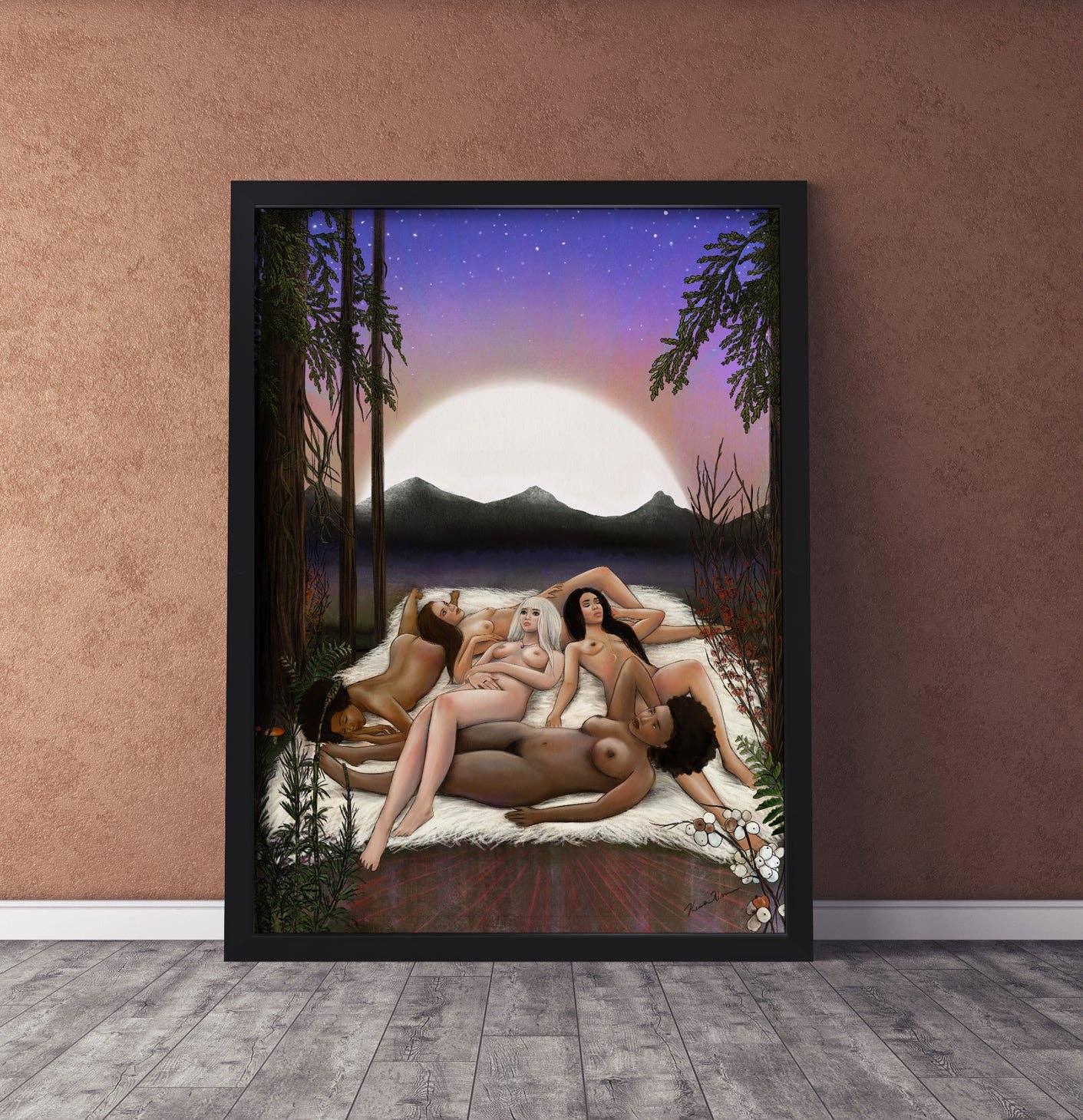 Kendra Hirons Art - Wholesale Art Print - Forest Nymphs1