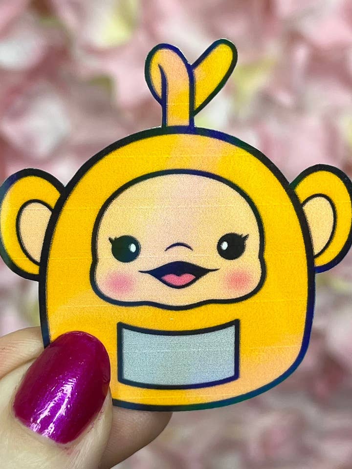 Adesivos holográficos artesanais de personagens de desenhos animados dos anos 2000 por atacado de 13resinswhy