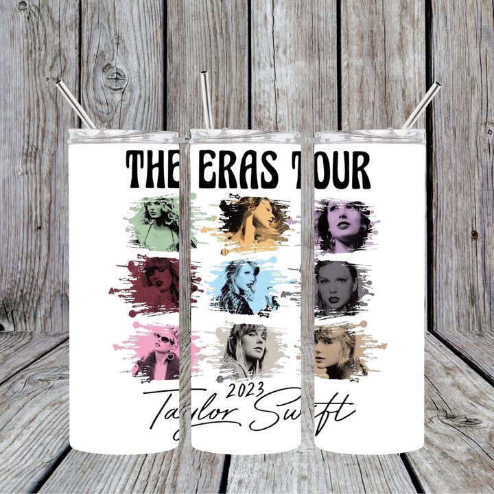 Excursão Elas - Taylor Swift 20oz Skinny Tumbler por atacado de Dogwood Graphics & Design
