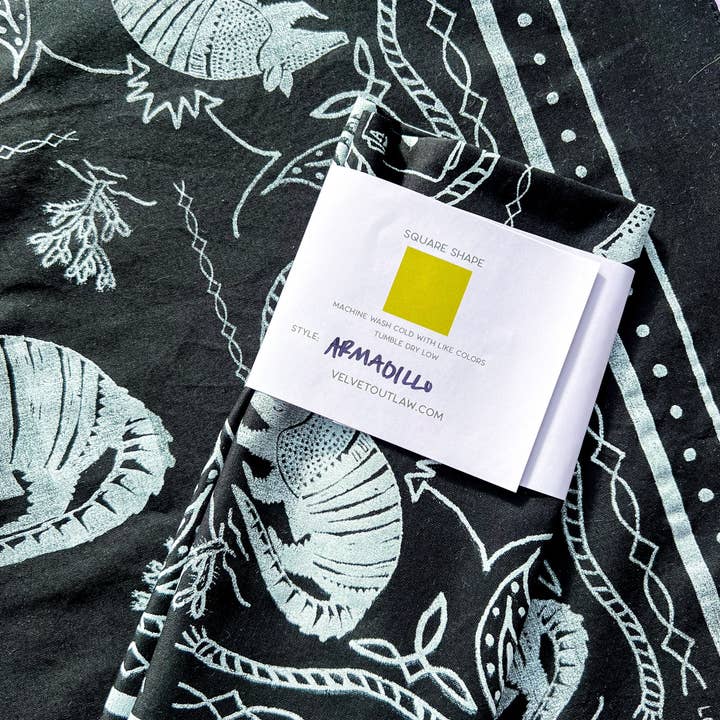 Velvet Outlaw - Wholesale Bandana - Unisex - Armadillo Cotton Bandana - Multiple Colors22