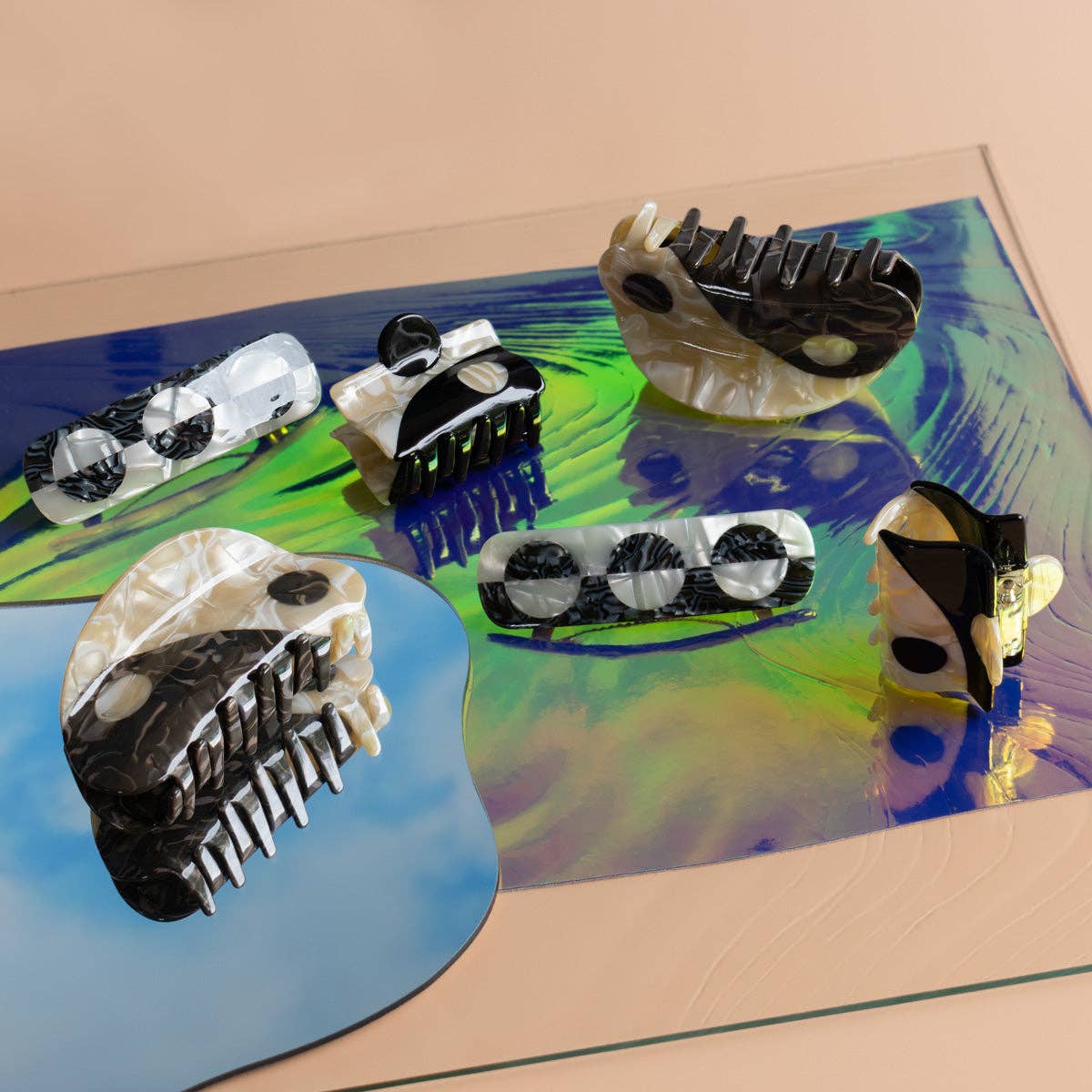 WINONA IRENE – wholesale Hårklämma - Dam – Original stor neutral Yin-Yang hårklo4