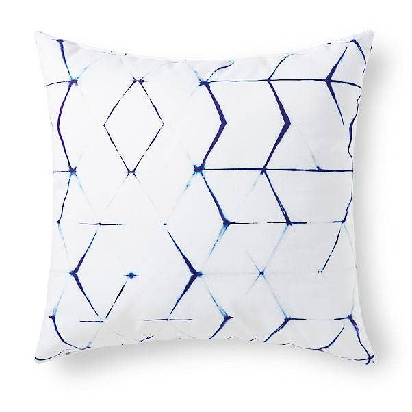 Blue and White Marble Faded Outdoor Pillow for wholesale by Pillows Decor and More