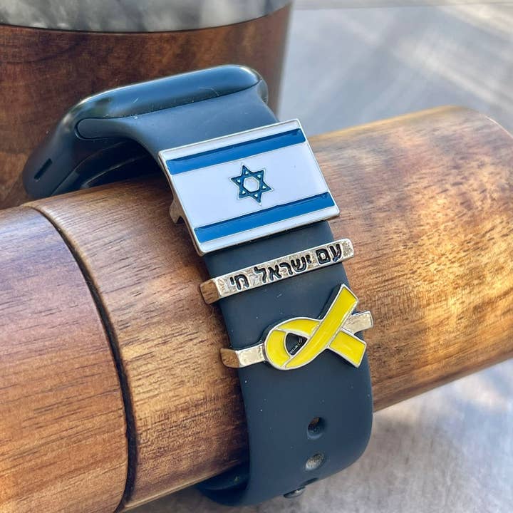 Koch La Ni Jewelry – wholesale Individual charm/pendant – Yellow Ribbon Charm Watch Band – #BringThemHomeNow4