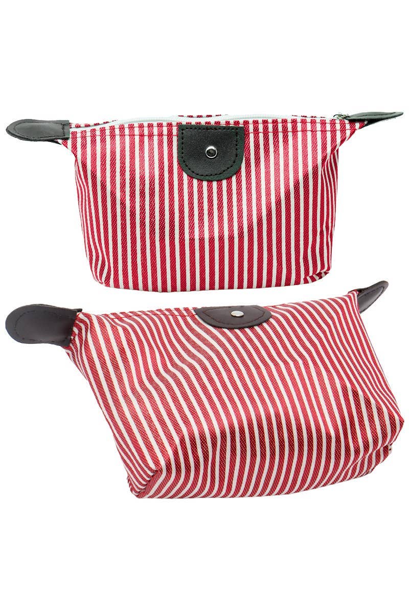 ASSORTED Harbor Stripe Organizer Pouch Travel Bag for wholesale on Faire10