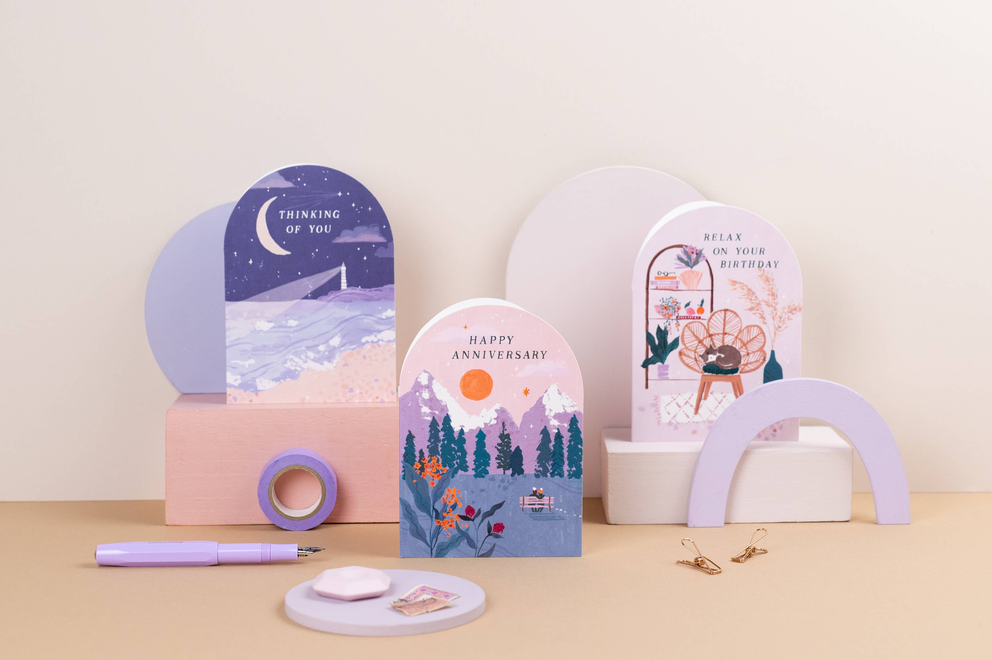 Sister Paper Co. - Wholesale Anniversary Card - Anniversary Sunset Card | Anniversary Cards | Love Cards3