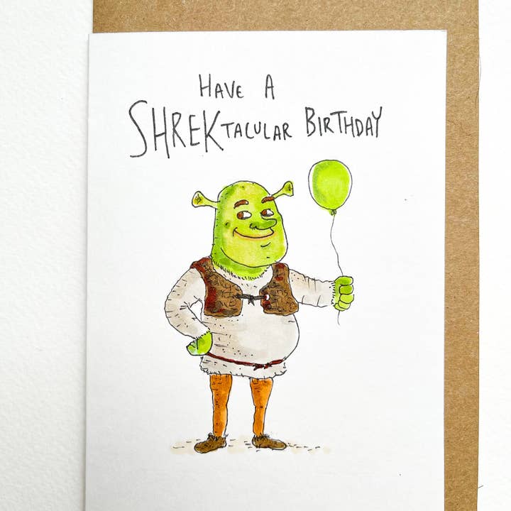 Well Drawn - Wholesale Birthday Card - Have a Shrektacular Birthday