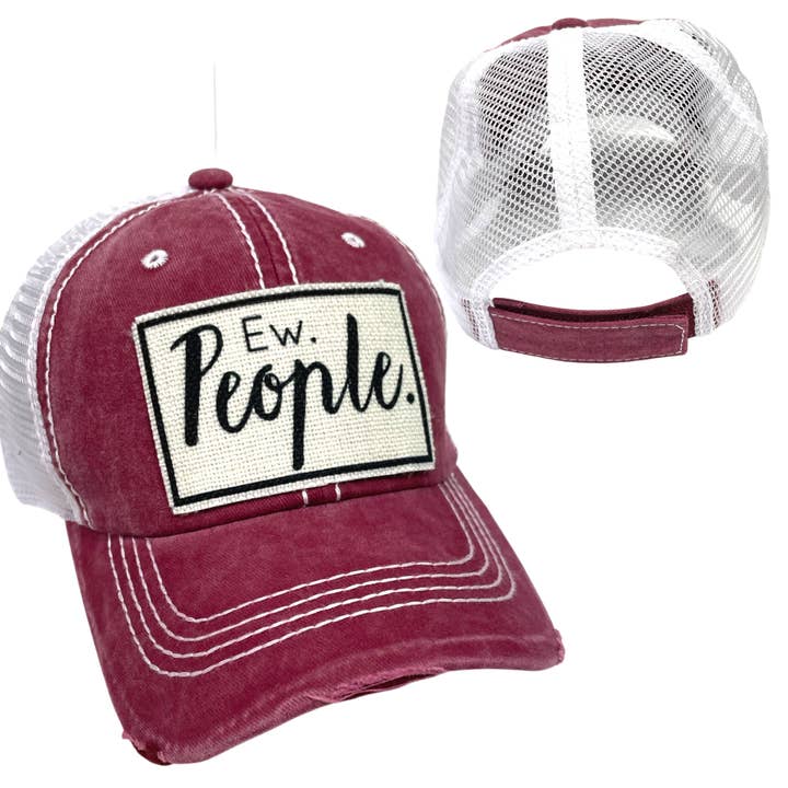 dkhandmade - Wholesale Trucker Hat - Unisex - EW PEOPLE BALL CAP | UNISEX HAT | DISTRESSED10