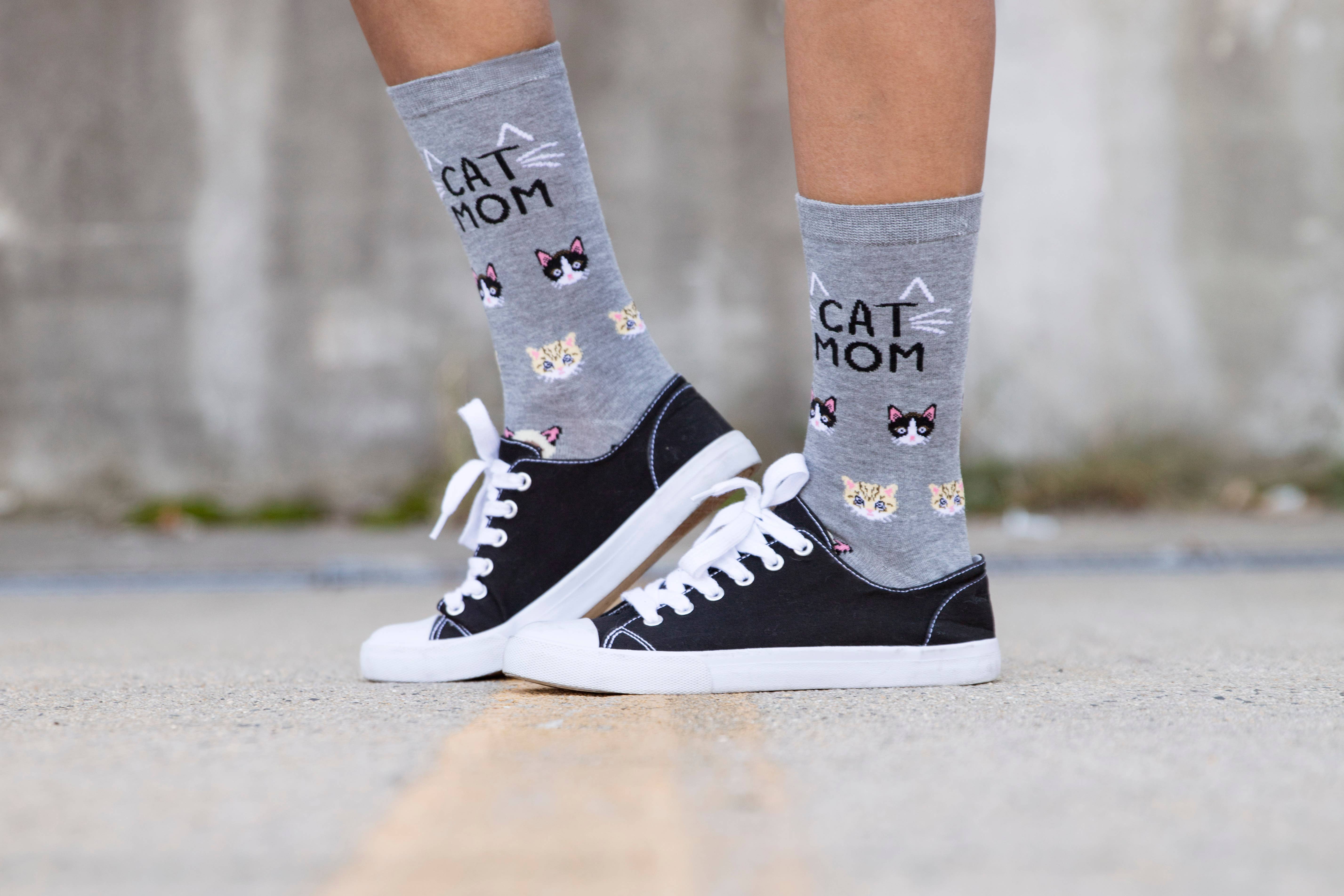Infinity Classics International Inc. - Wholesale Socks - Women's - Cat Mom Bamboo Crew3