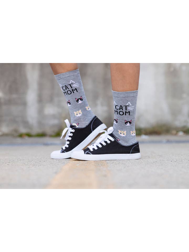 Infinity Classics International Inc. - Wholesale Socks - Women's - Cat Mom Bamboo Crew3