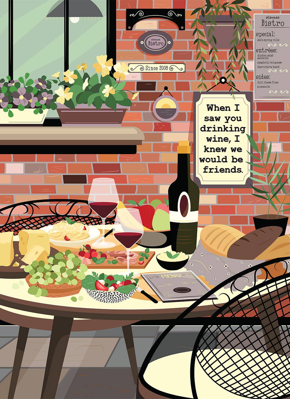 ellembee gift - Wholesale Puzzle - Adult - When I saw you drinking- 1000 piece soft touch Jigsaw Puzzle3