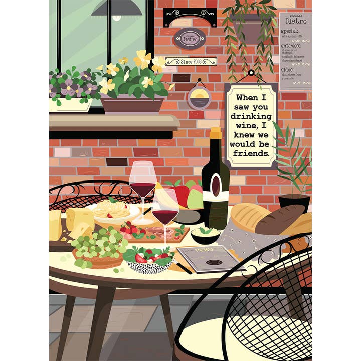 ellembee gift - Wholesale Puzzle - Adult - When I saw you drinking- 1000 piece soft touch Jigsaw Puzzle3