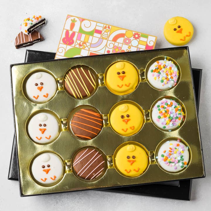 Easter Chick Oreo Gift Box- 12 for wholesale by Bonnie & Pop