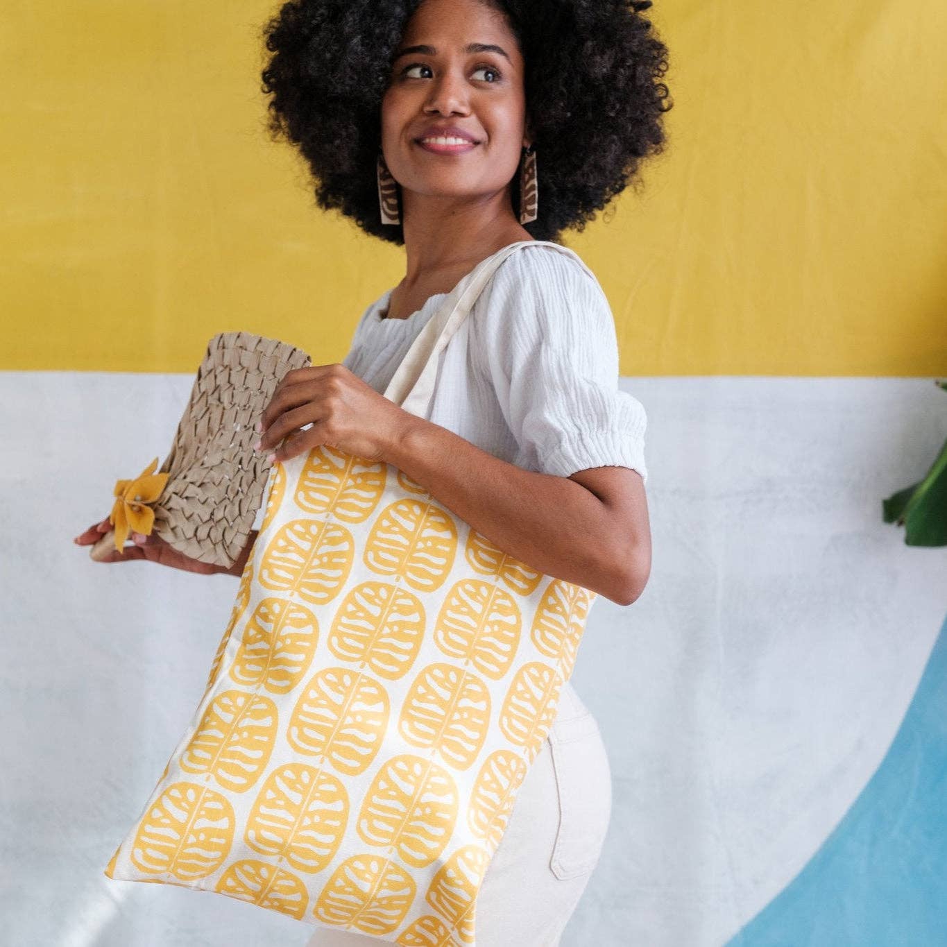 Rise Beyond the Reef - Wholesale Draagtas - Dames - Klassieke canvas draagtas met Laubu-print16