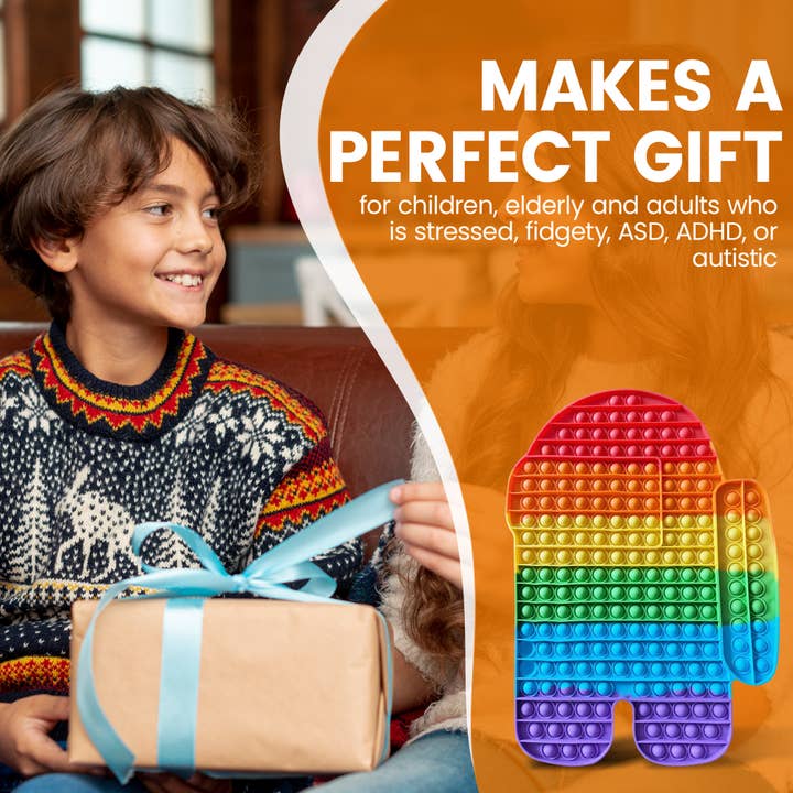 Stilnati – Engroshandel Fidget - Børn – Stor Among Us Fidget Legetøj Antistress Sensorisk Boble Legetøj3