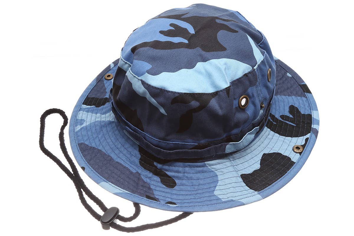 Fashion City - Wholesale Bucket Hat - Unisex - Summer Outdoor Hunting Fishing Safari Bucket Hat0