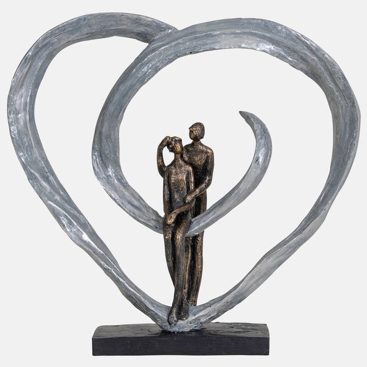 Scultura d'amore nel cuore circolare per la vendita all'ingrosso da parte di The Libra Company