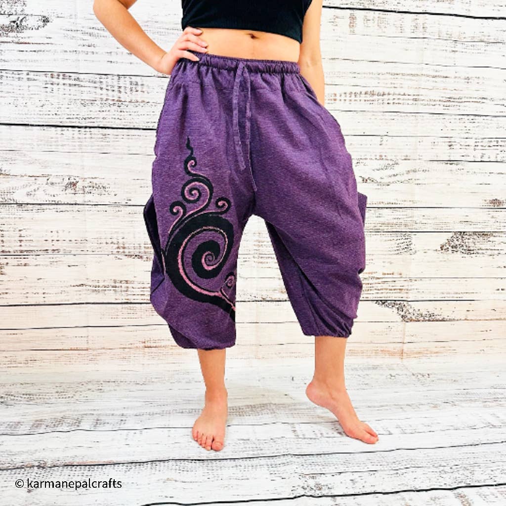 Karma Nepal Crafts – Großhandel Hose – Damen – Haremshose aus Baumwolle mit Spiralmuster7