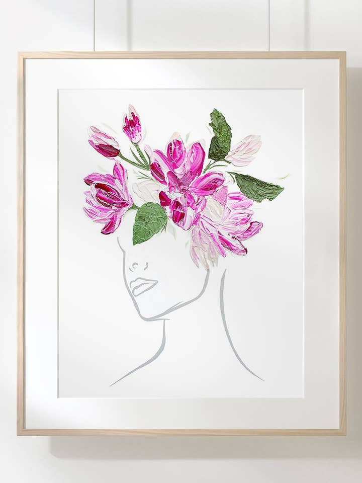 Beleza florescente por atacado de Emerald Art Gallery