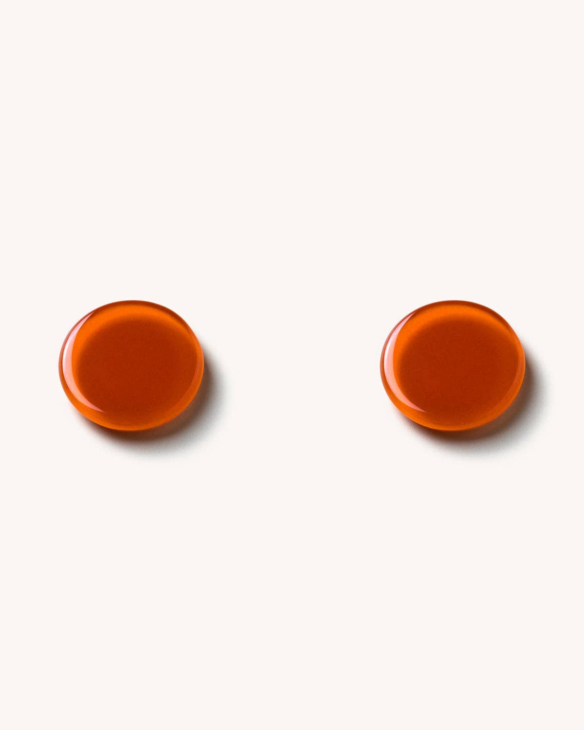 Garda - Wholesale Dangle Earrings - Circle Earring - Bright Orange