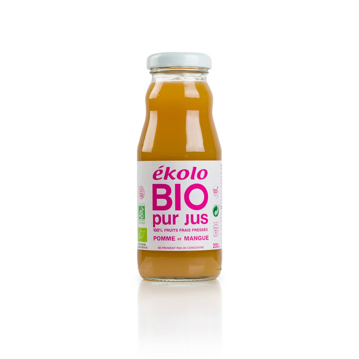 ekolo - Wholesale Fruit Juice - Apple and Mango Juice, 100% squeezed, 12 units x 200 ml.3