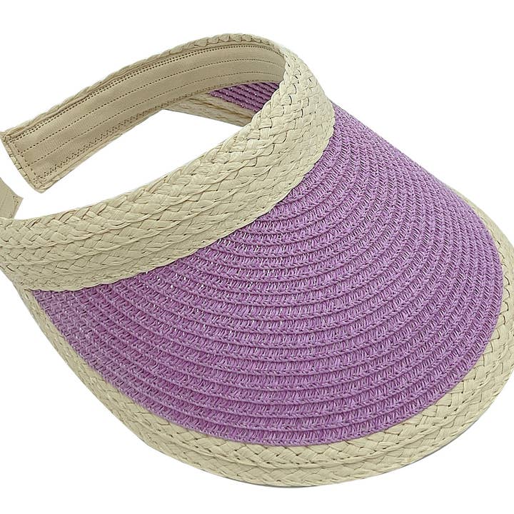 Do Everything In Love® - Wholesale Visor – Women's - Straw Sun Visor3