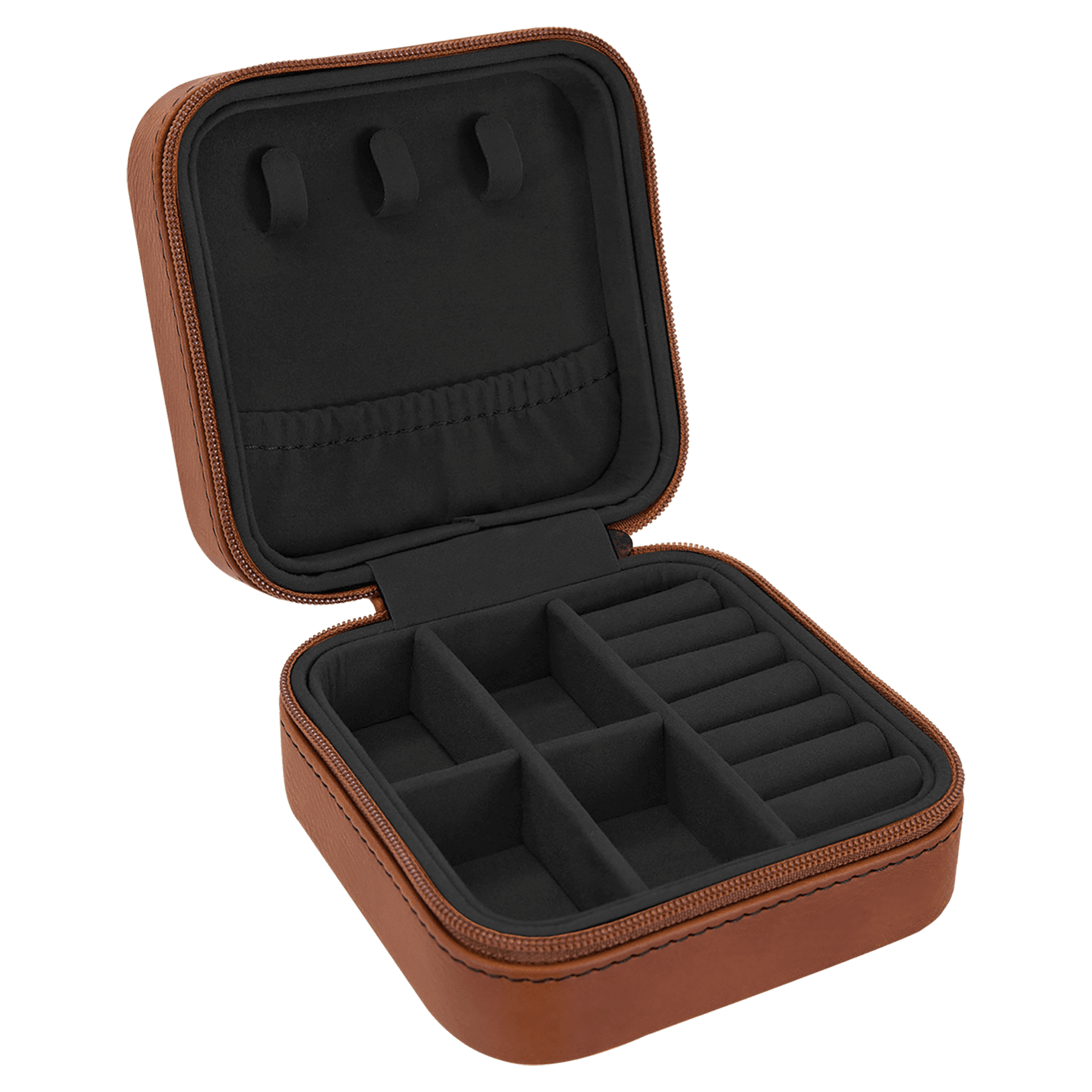 The Rural Home – Engroshandel Smykkesskrin – Brugerdefineret lasergraveret imiteret læder rejse smykkeskrin6