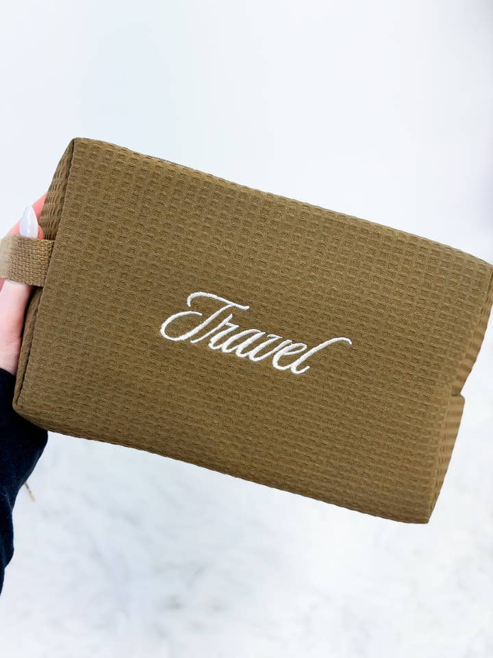 Travel Embroidered Bag for wholesale by Hart and Hollow