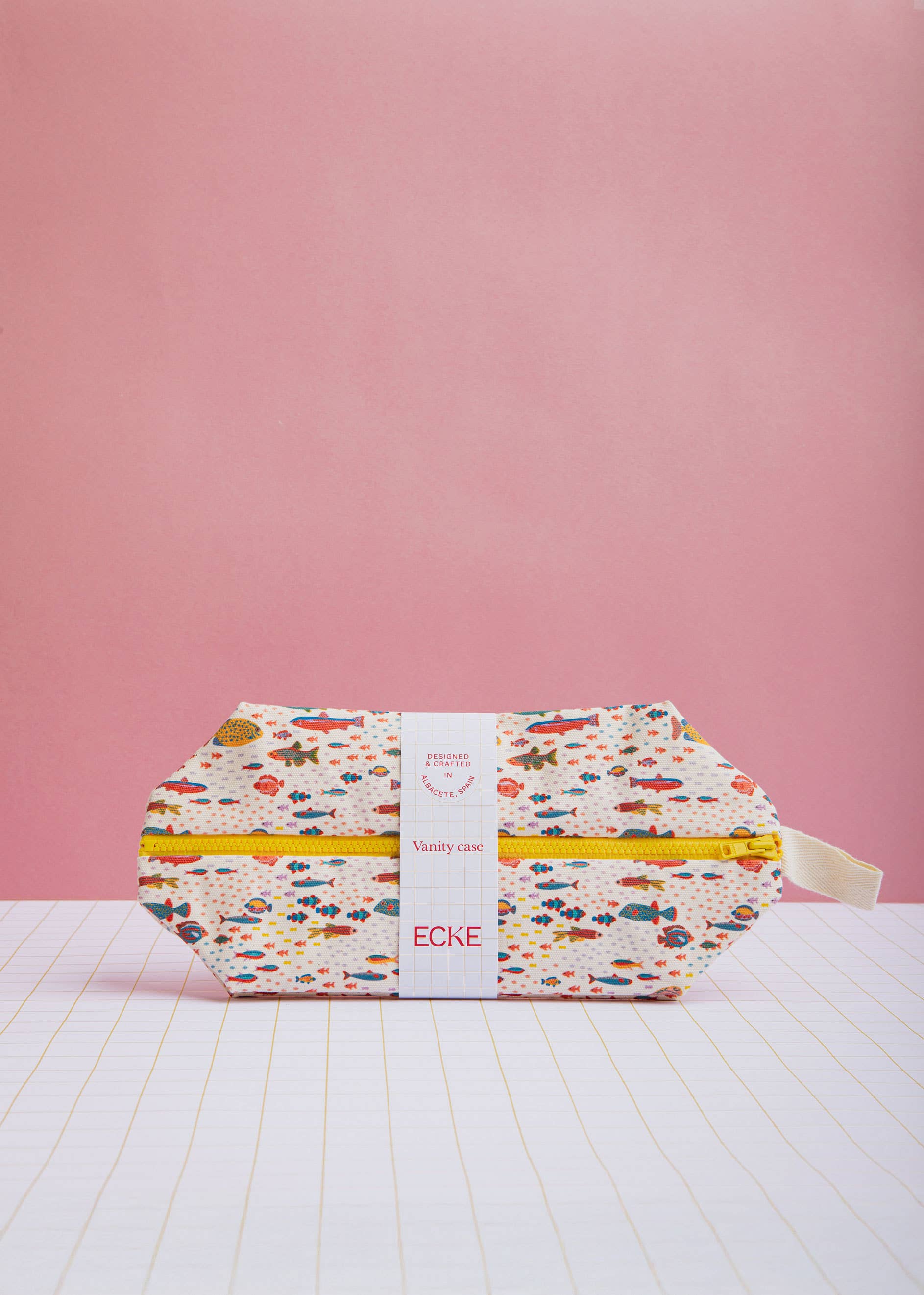 ECKE - Wholesale Makeup/Cosmetic Bag - Peces Beige Vanity & Beauty Case 3