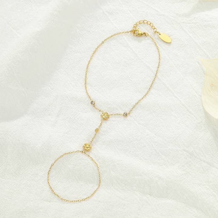 Roestvrijstalen handketting armband - BR110330 voor wholesale door Kapyco