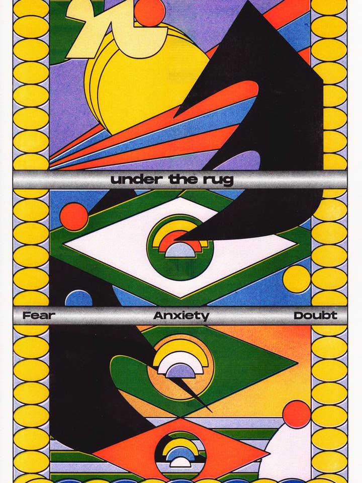 Negative Feelings Poster for wholesale by Secret Riso Club