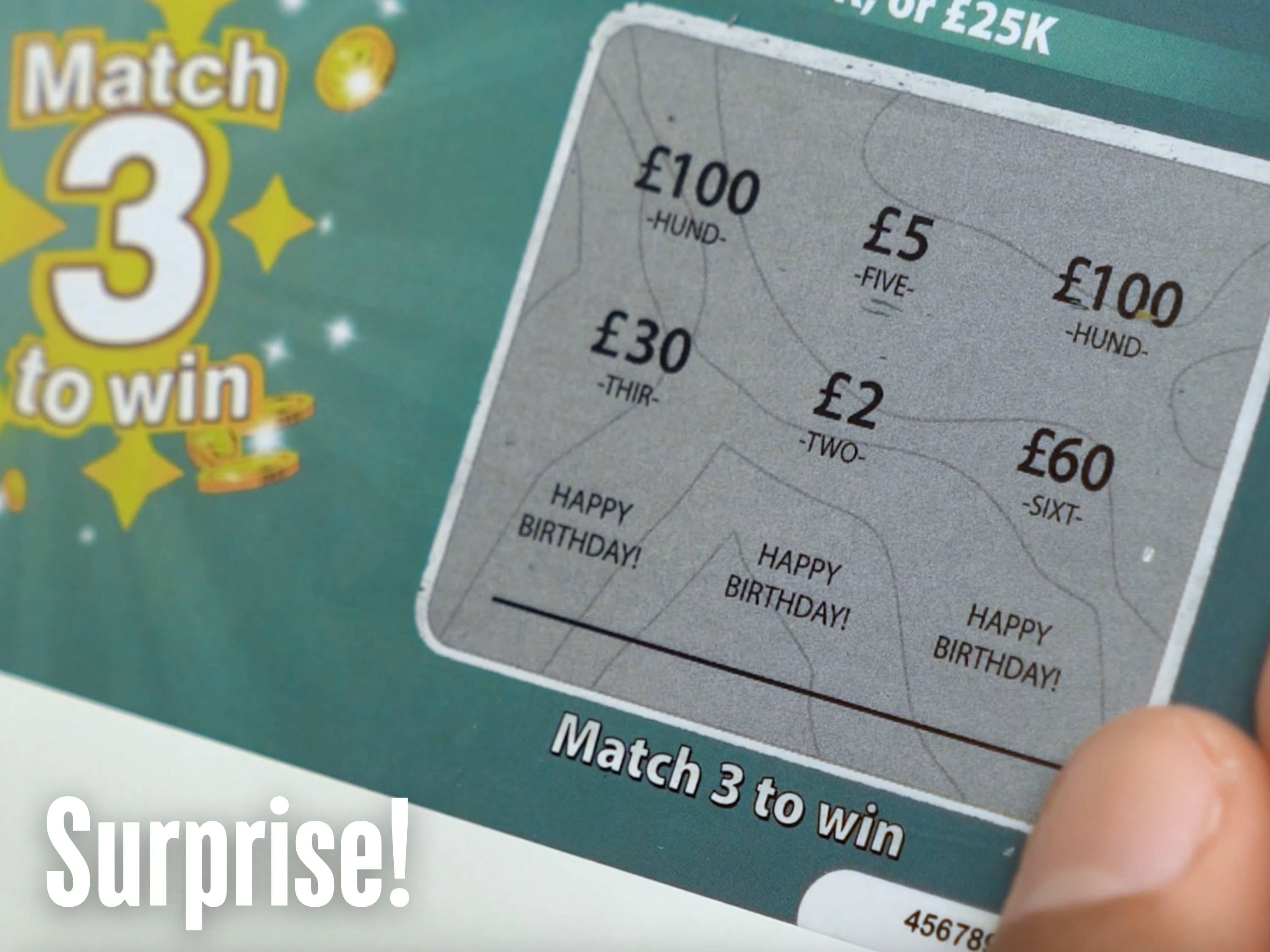 Surprise Scratch Cards - Wholesale Birthday Card - Set of 2 - Happy Birthday Scratch Cards - Surprise Birthday3