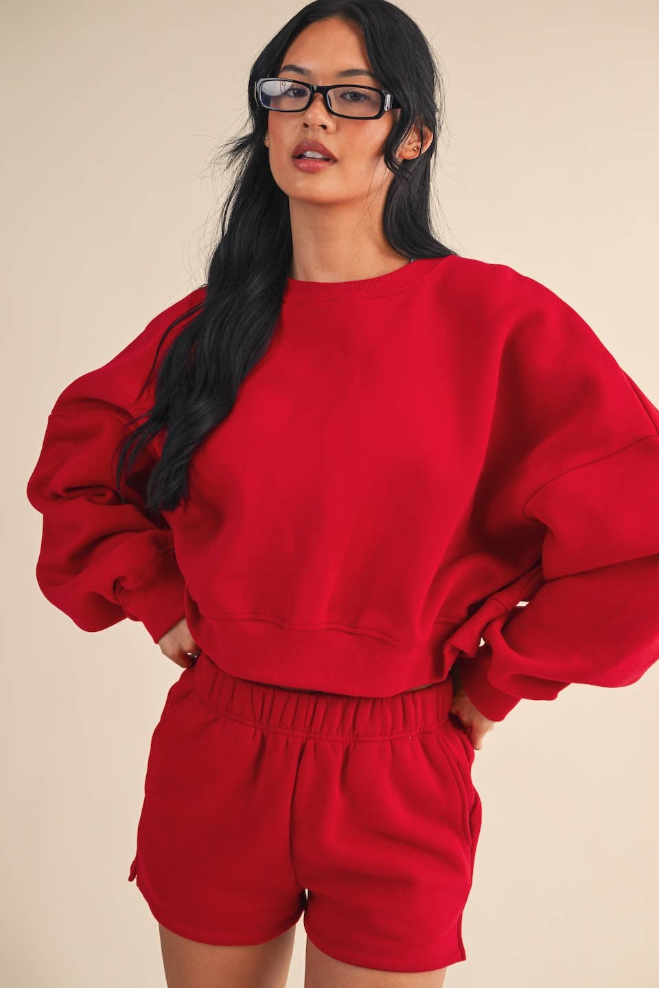 KIMBERLY C - Wholesale Sweatshirt - Women's - Cozy Fleece Oversized Crewneck Sweatshirt43