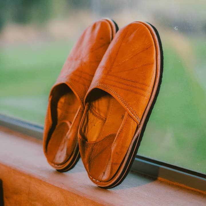 Lädertofflor Byar för wholesale av Atlas artisan